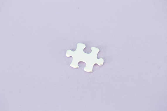 #141 - ALUMINUM SMALL PUZZLE PIECE - ALUMINUM STAMPING BLANKS - 14G - PACK
