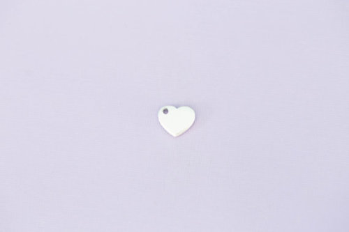 #167 - TINY HEART WITH HOLE - ALUMINIUM METAL STAMPING BLANKS - 14G - PACK