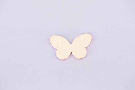 #171 - BUTTERFLY - COPPER METAL STAMPING BLANKS - 16G - PACK OF 5
