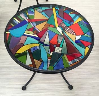 stained glass table