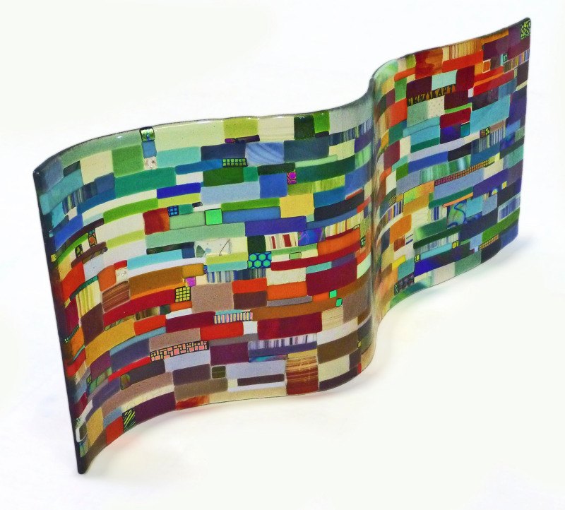 Skilled Contemporary Fused Glass by Lisa Badger