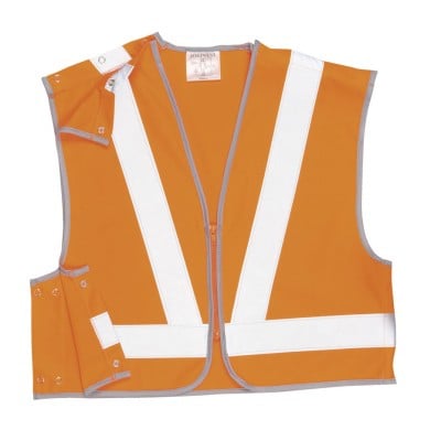 HYM012 (Carton) Hymac Hi Vis Short Rail Vest (Orange)