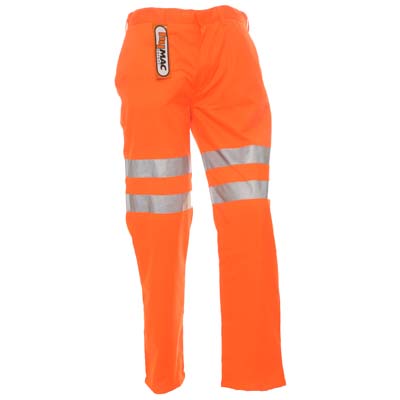 HYM014 Hymac Hi Vis Trousers Polly Cotton (Organge)