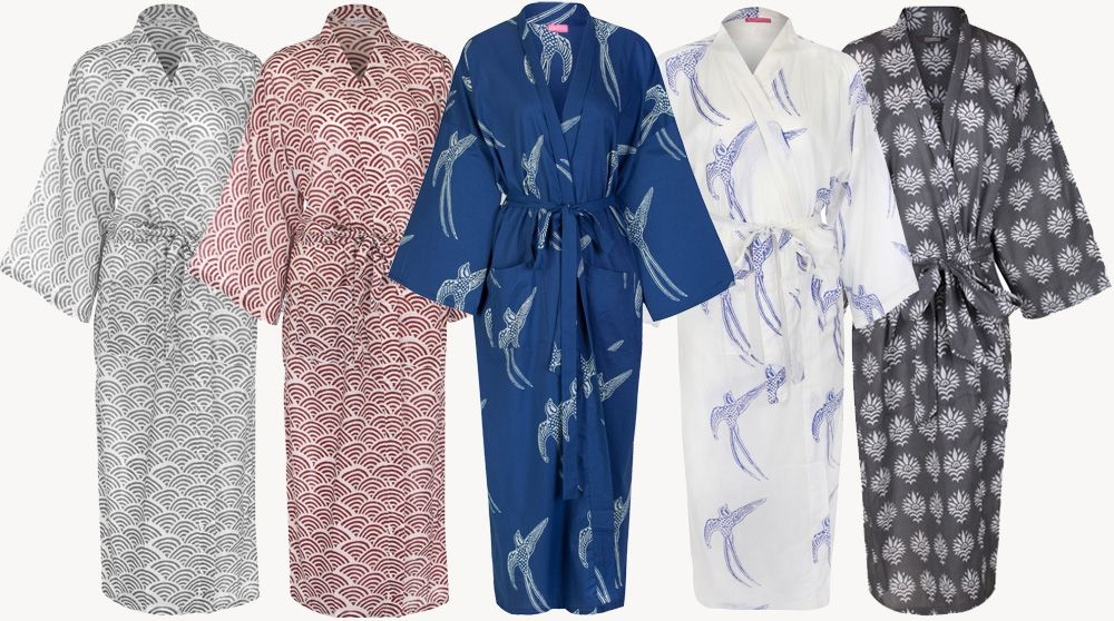 Susannah Cotton Kimono Dressing Gowns