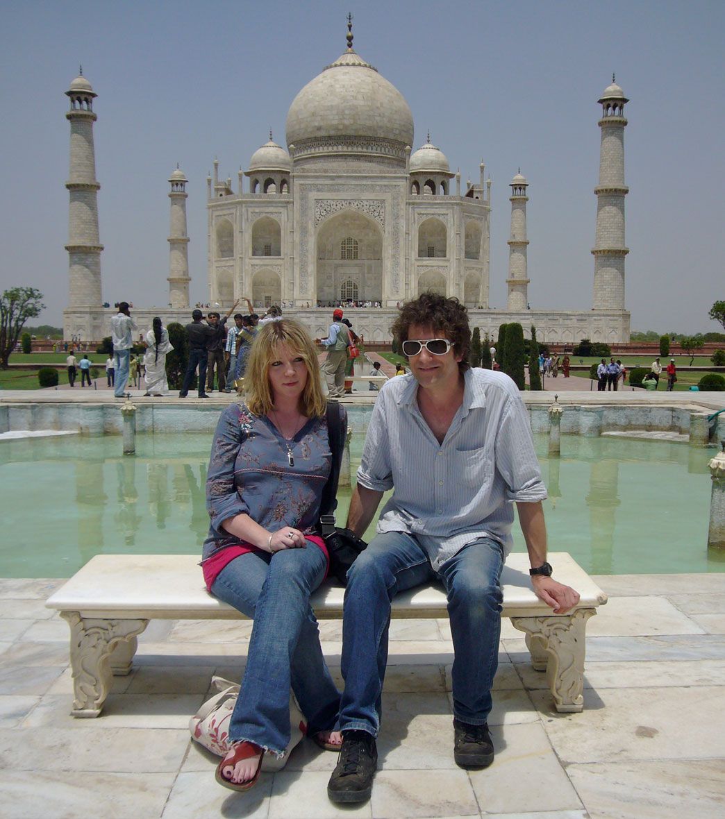 Susannah & Jimmy in 2007 on the first of many trips to India