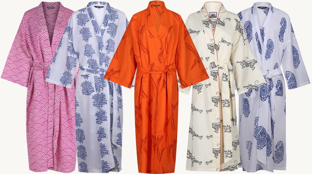 Cotton Robes Long Kimono Sleepwear Indian and similar items