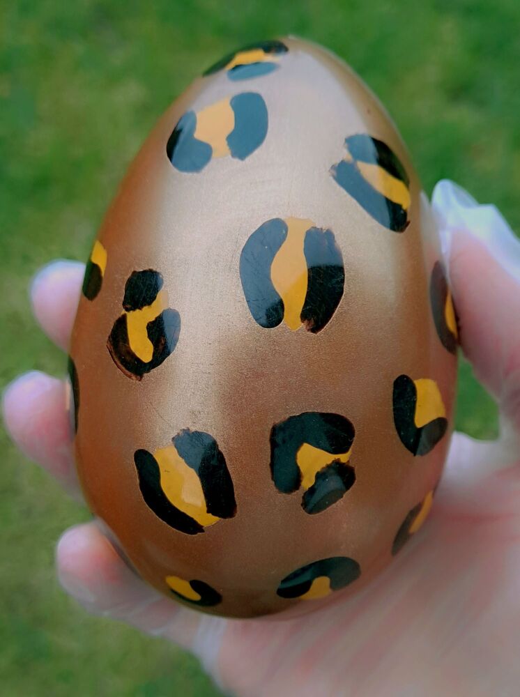 Leopard Print Chocolate Easter Egg