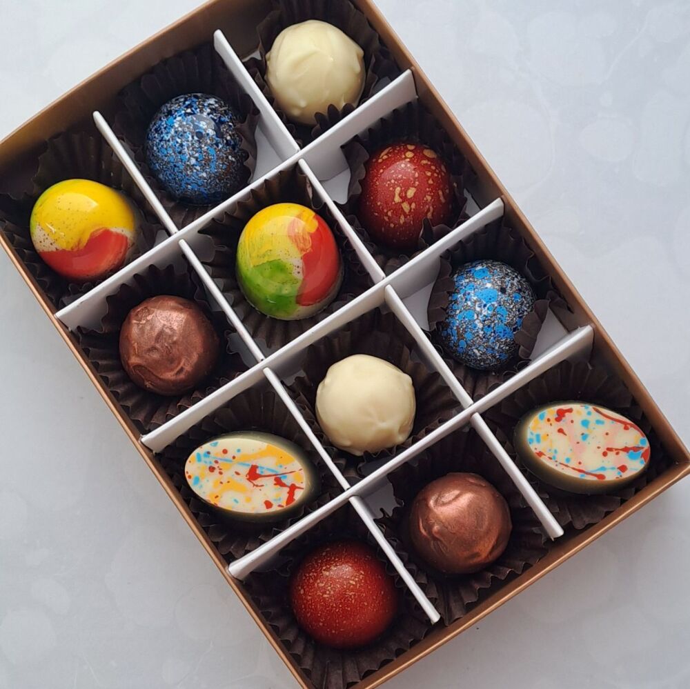 Box of 12 Handmade Chocolates