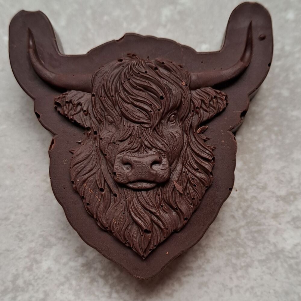 Chocolate Highland Cow Heads