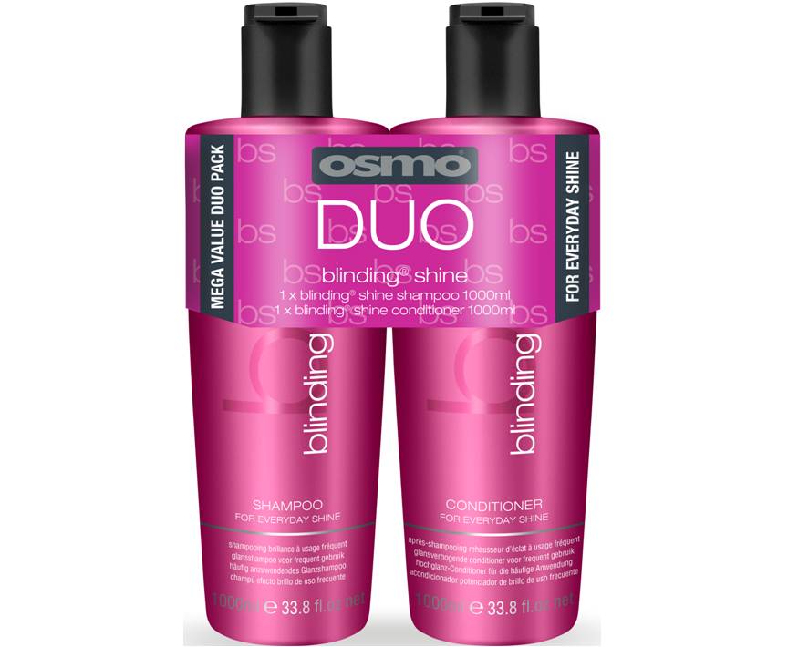 Osmo Blinding Shine Shampoo & Conditioner 1000ml Twin Pack