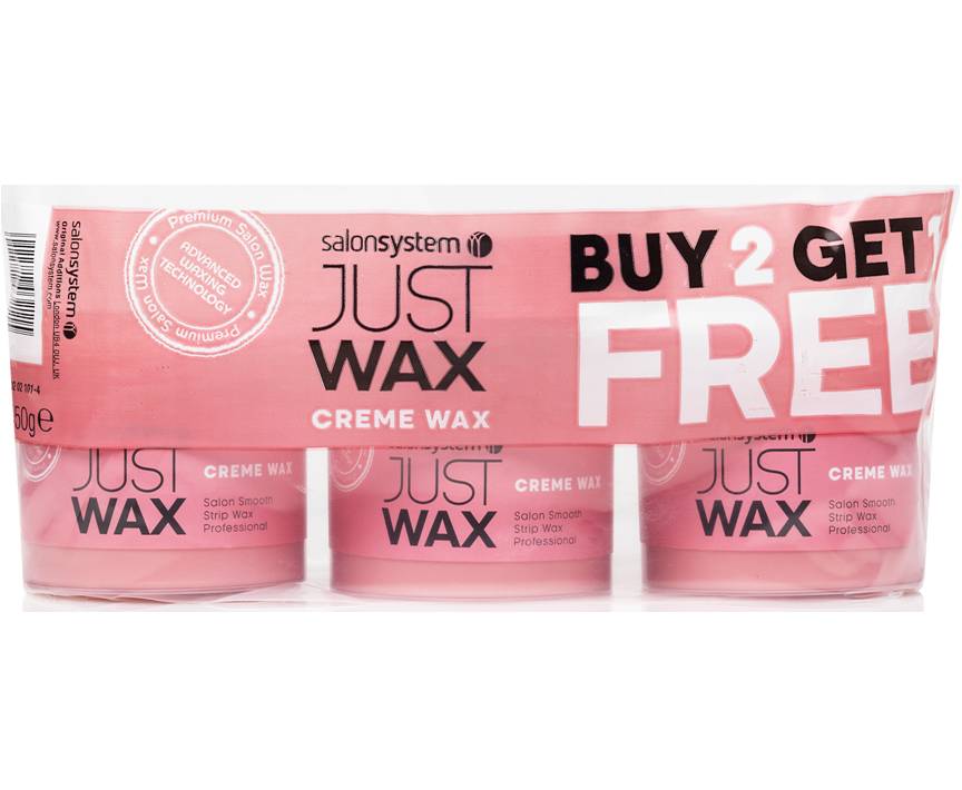Just Wax Creme Wax 450g 2+1 Free Pack