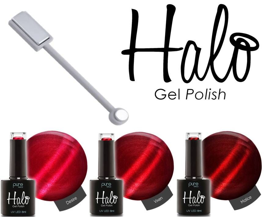 *Halo Gel Queen Of Hearts Collection 3 Pack & Magnet