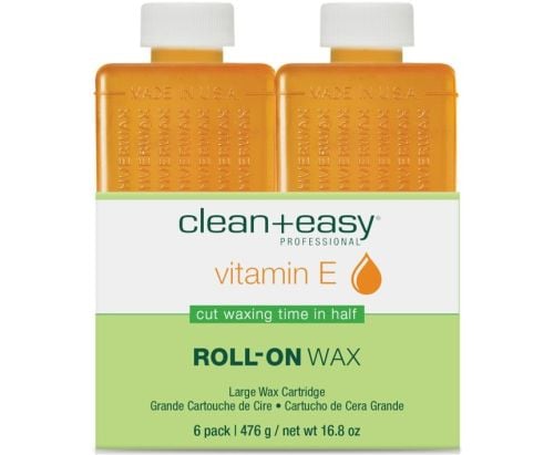 Clean & Easy Vitamin E Wax Refill Large 6 Pack