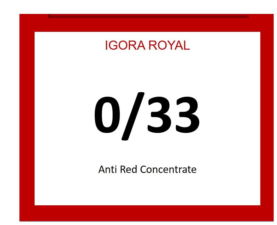 Igora Royal 60ml 0/33