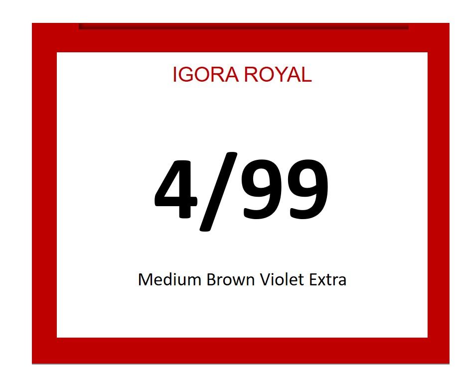 Igora Royal 60ml 4/99