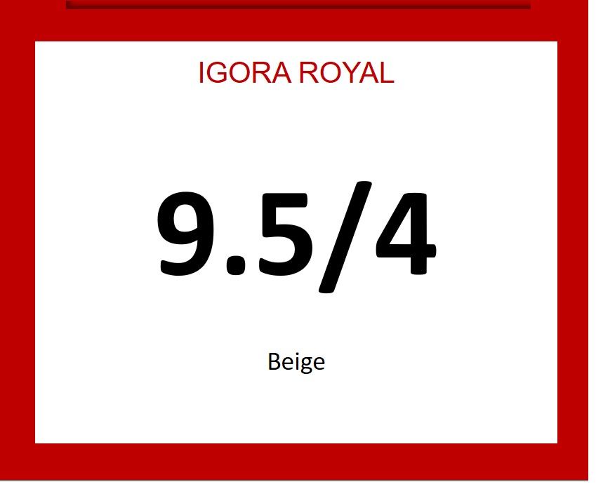 Igora Royal 60ml 9.5/4