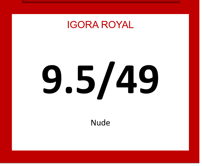 Igora Royal 60ml 9.5/49