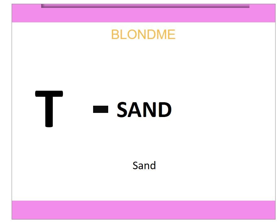 Blond Me Blonde Toning Sand 60ml