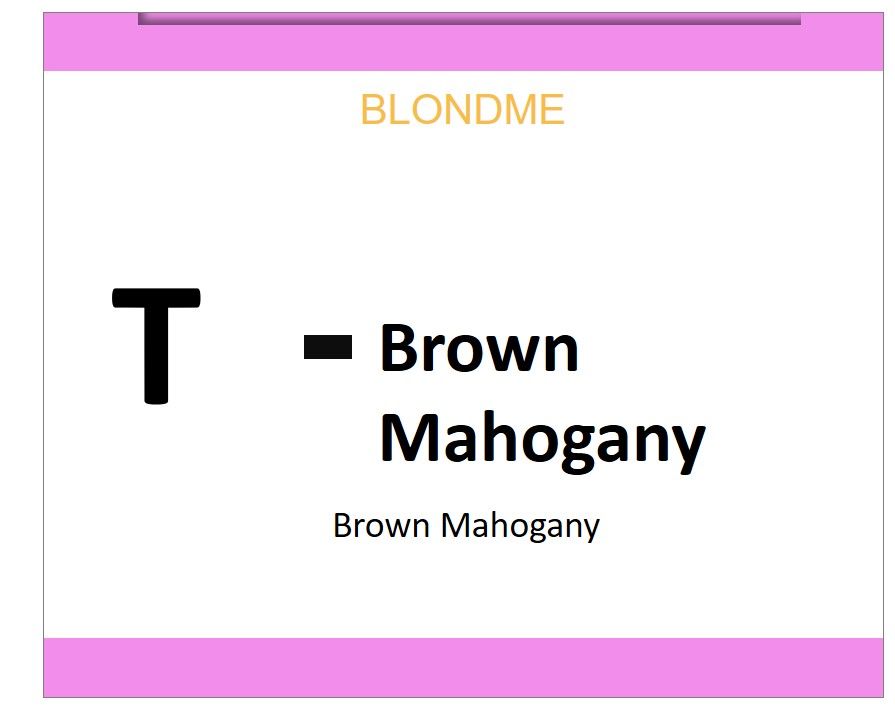 Blonde Me Blonde Toning Brown Mahogany 60ml