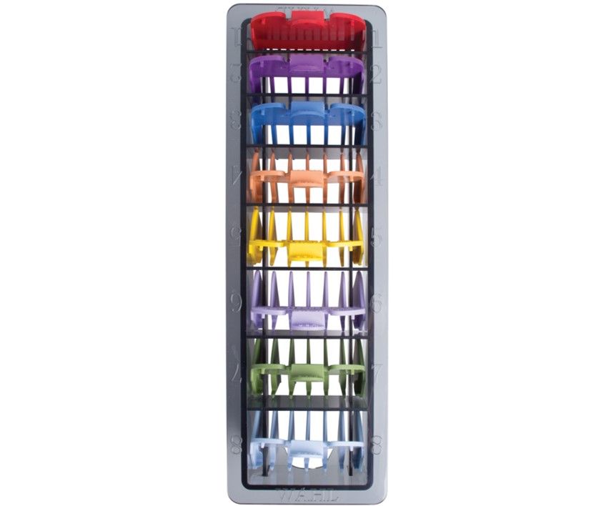 Wahl Clipper Comb Set Coloured 8 Pack