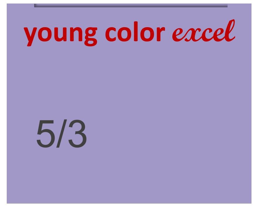Young Color Excel 70ml 5/3