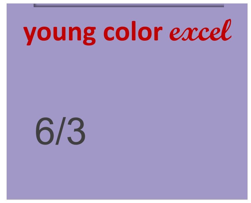Young Color Excel 70ml 6/3