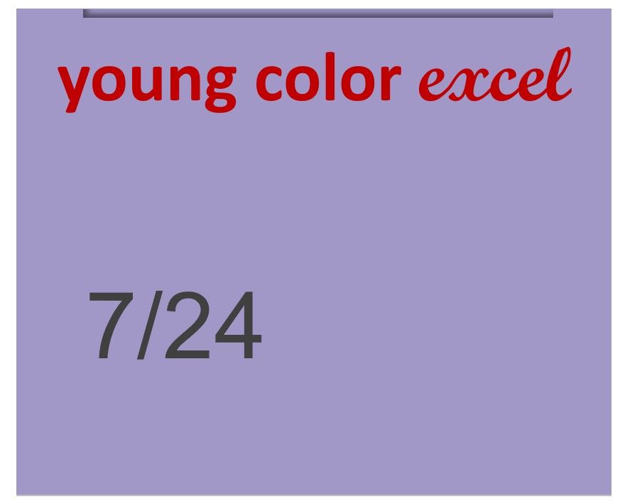 Young Color Excel 70ml 7/24