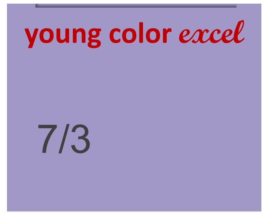 Young Color Excel 70ml 7/3