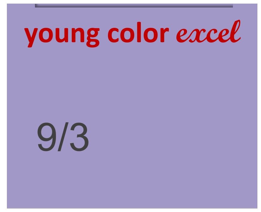 Young Color Excel 70ml 9/3