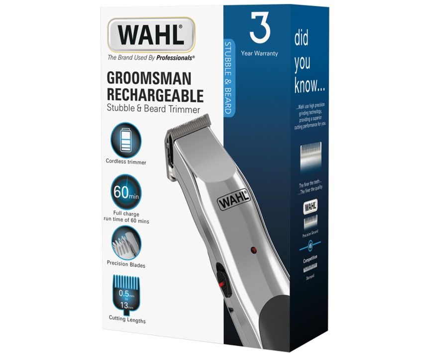 Wahl Groomsman Stubble & Beard Trimmer Rechargeable