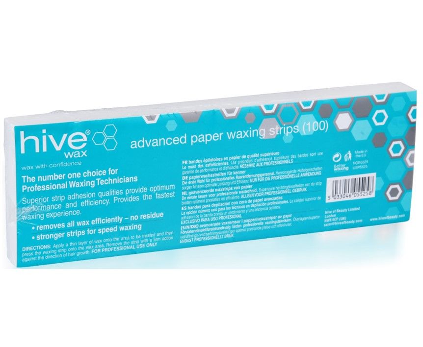 Hive Advanced Paper Waxing Strips 100 Pack