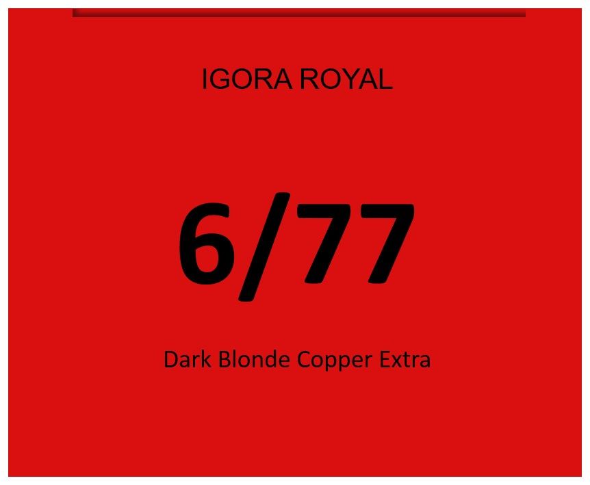  Schwarzkopf Igora Royal, 6-77 Dark Blonde Copper
