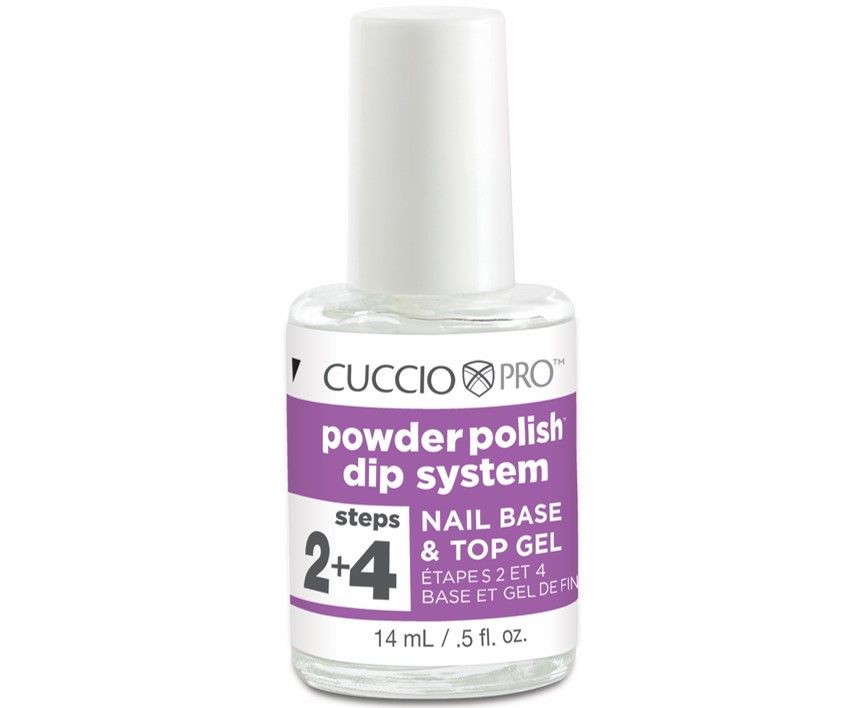 Cuccio Powder Polish Dip Step.2&4 Nail Base & Top Gel 14ml