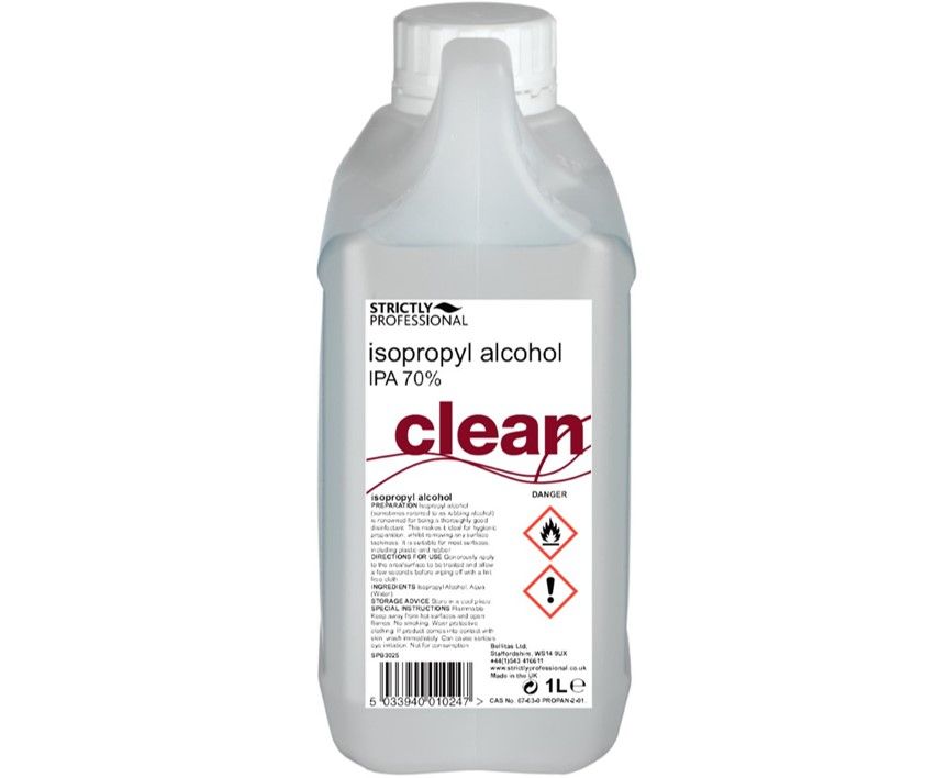 Strictly Professional Clean Isopropyl Alcohol Ipa 70 1000ml