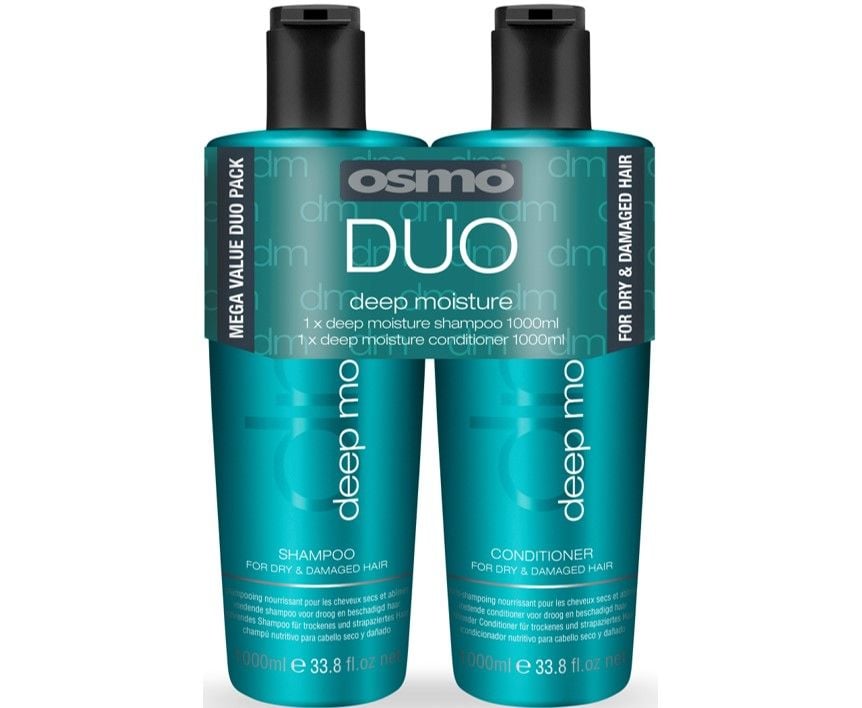 Osmo Deep Moisture Shampoo & Conditioner 1000ml Twin Pack