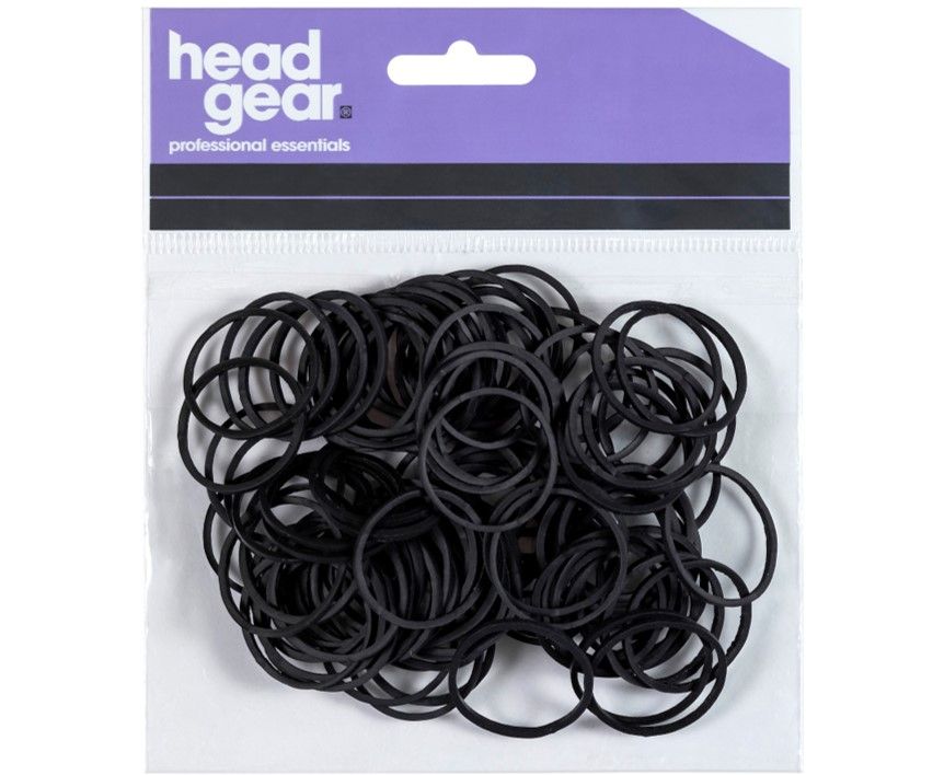 HeadGear Elastic Hair Bands Black 500 Pack