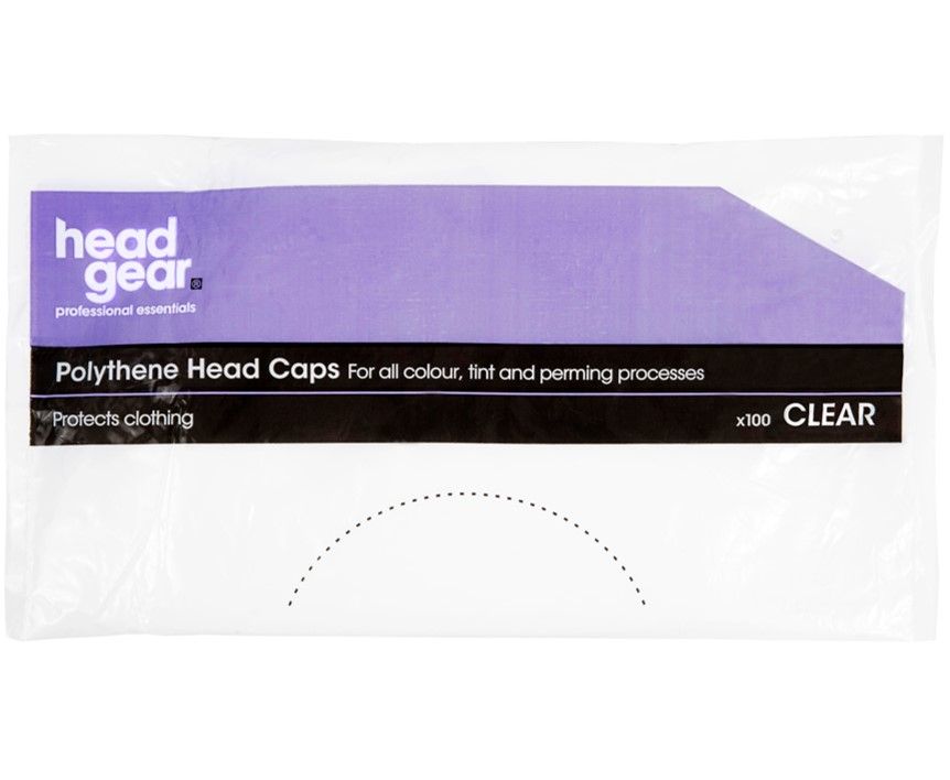 HeadGear Disposable Poly Head Caps 100 Pack 