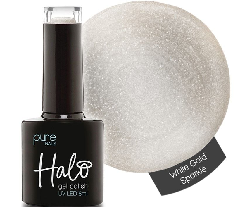 Halo Gel White Gold Sparkle 8ml