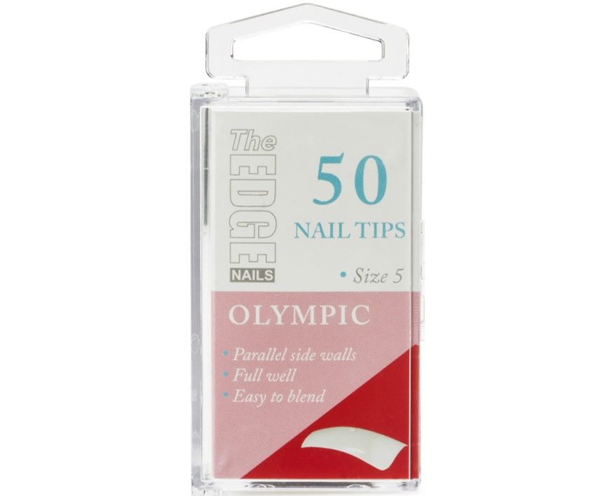 Edge Nails Olympic Nail Tips 50 Pack Size 5