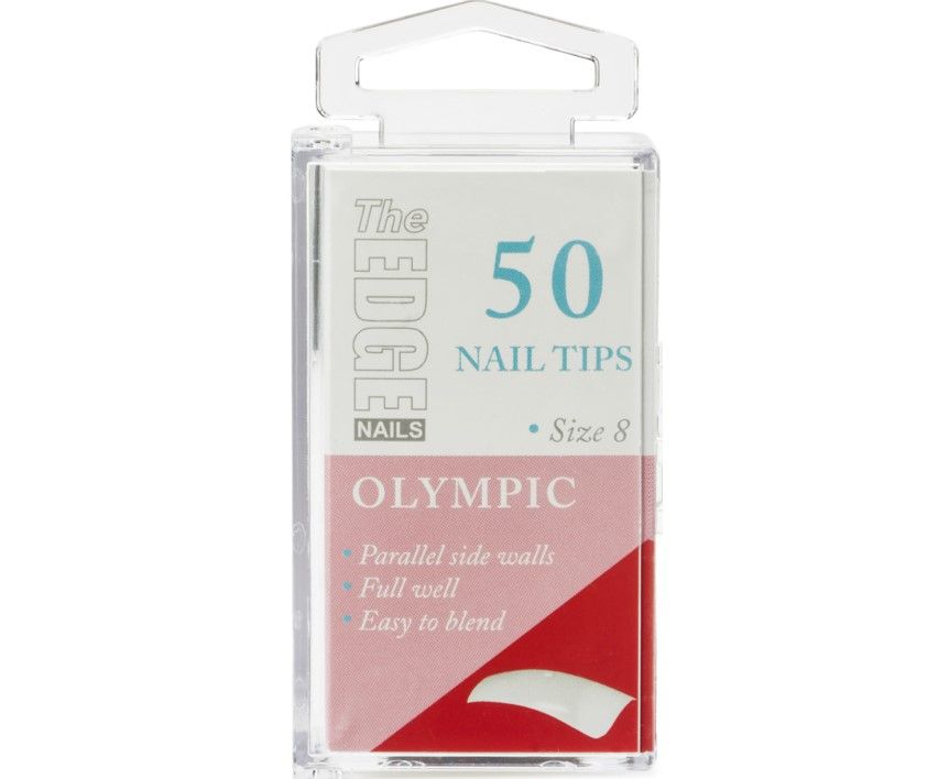 Edge Nails Olympic Nail Tips 50 Pack Size 8