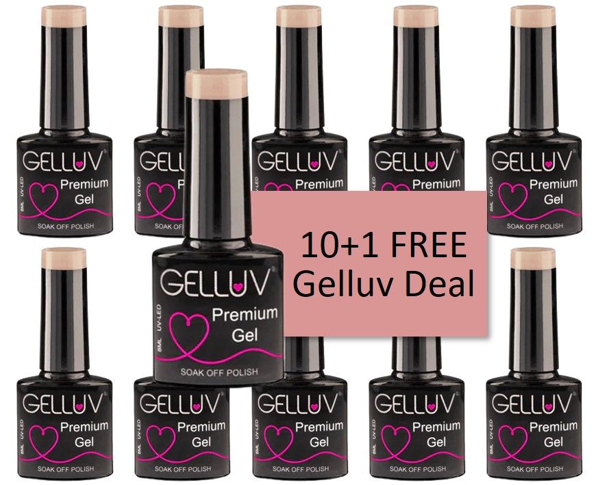 10 Gelluv Gel Polish 8ml & 1 FREE Deal