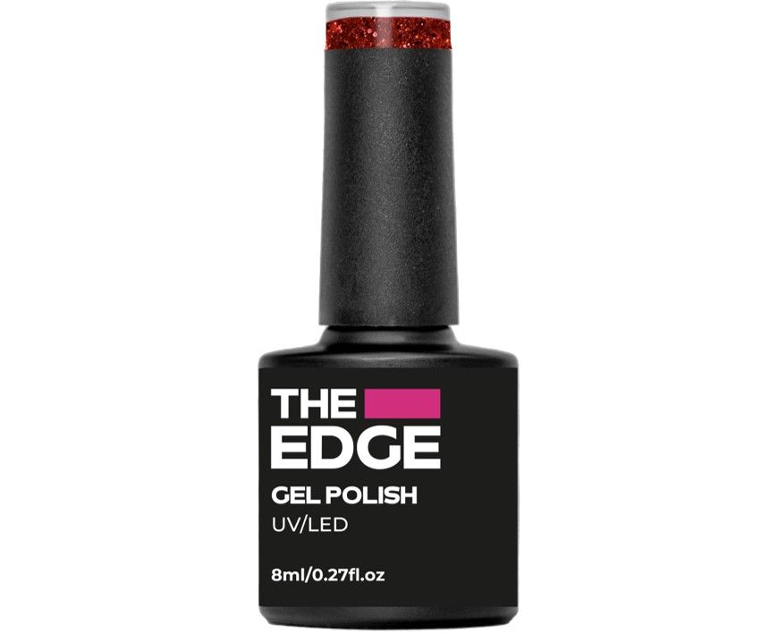 Edge Nails Gel Polish The Ruby Glitter 8ml