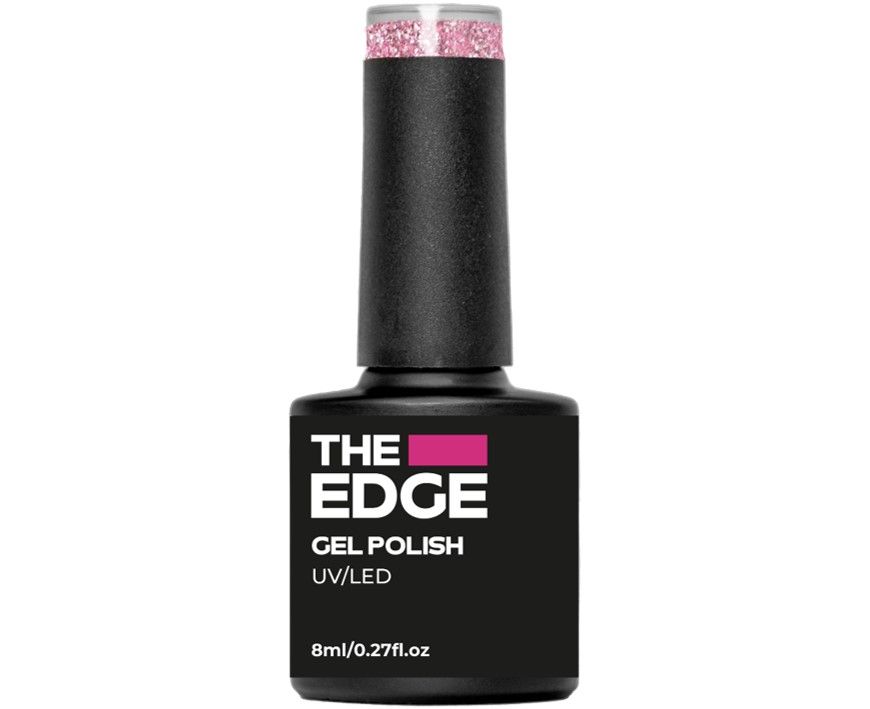 Edge Nails Gel Polish The Ballet Pink Glitter 8ml