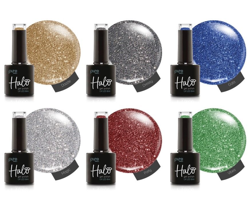 *Halo Gel Sparkle Season Collection 6 Pack