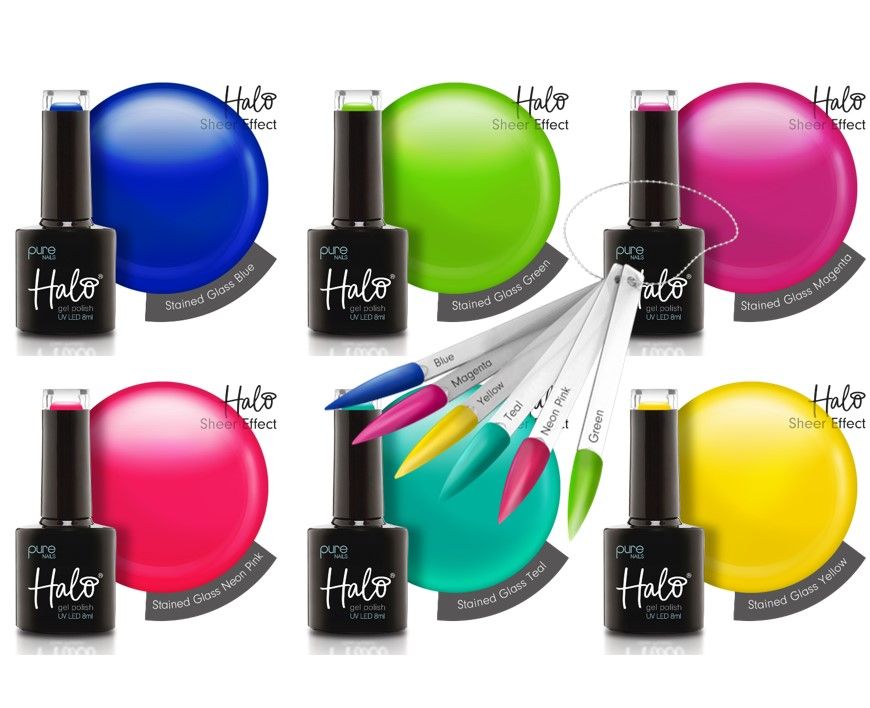 *Halo Gel The Stained Glass Collection & Colour Pops 6 Pack