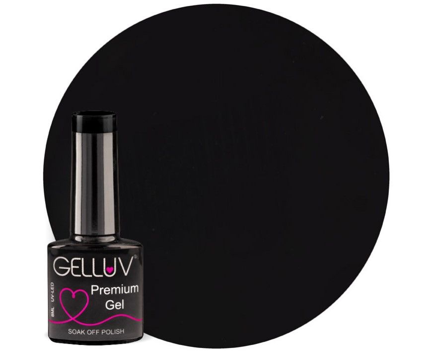 Gelluv Gel Polish Jet Black 8ml