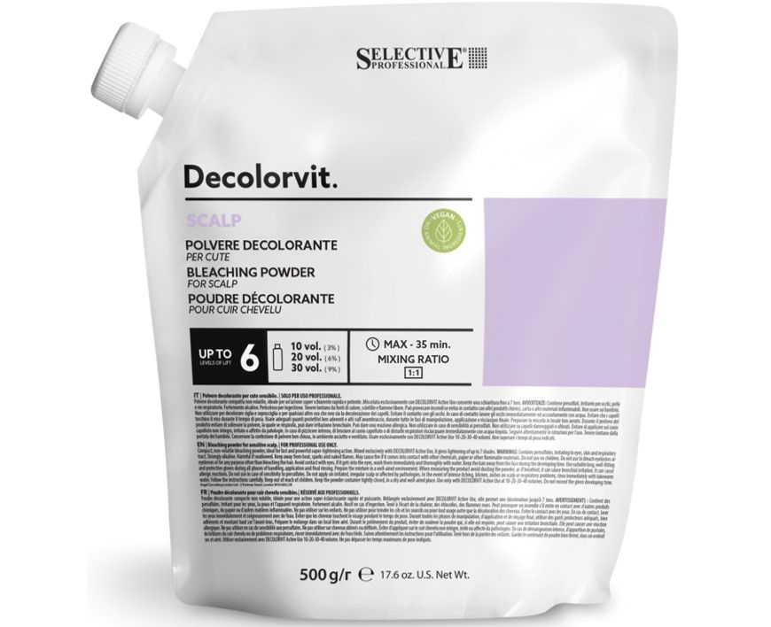 Decolorvit Scalp Up To 6 Levels Bleach 500g