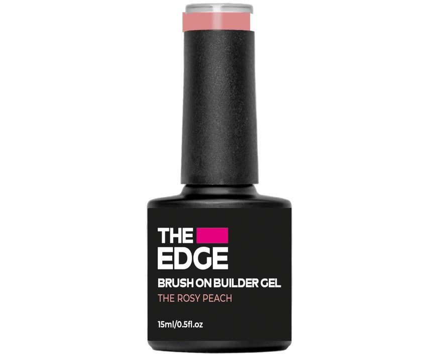 Edge Nails Brush On Builder Gel The Rosy Peach 15ml