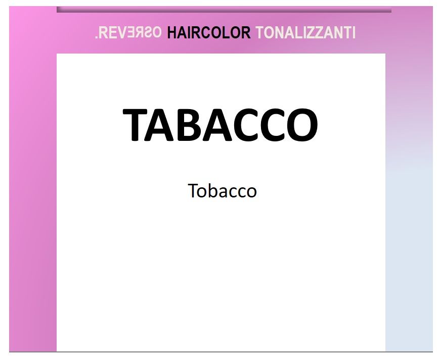 Reverso 100ml Toner Tobacco