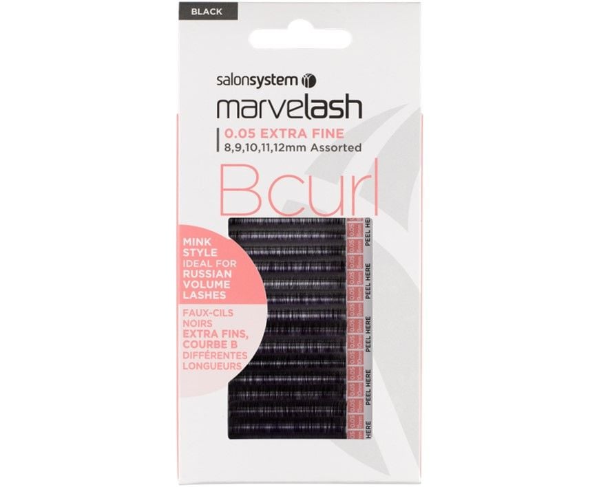 Marvelash Lashes B Curl 0.05 Ultra Fine 8,9,10,11&12mm 9000 Pack